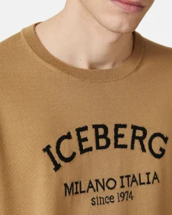 Iceberg Crew-neck Sweater With Logo