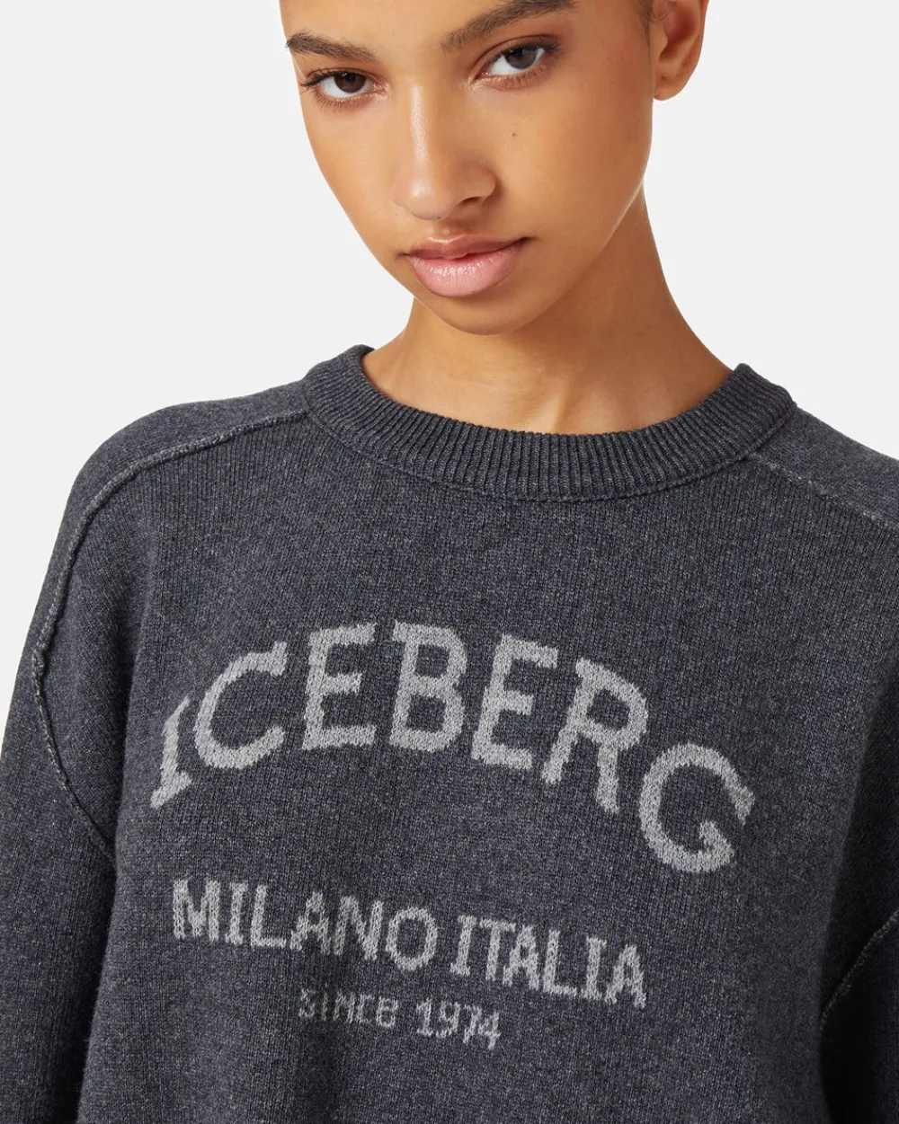 Women Iceberg Crew-neck Sweater With Logo