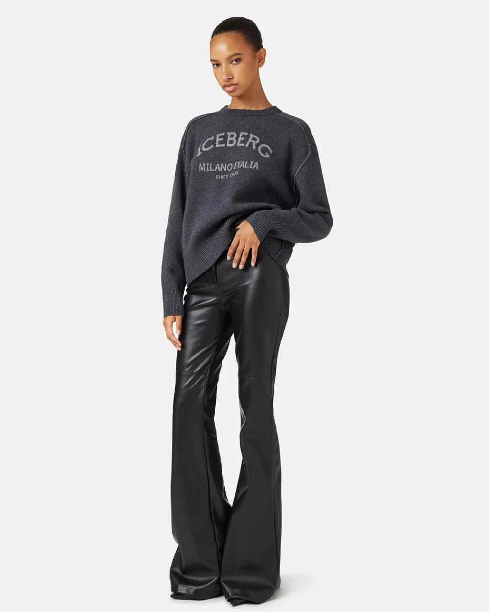Women Iceberg Crew-neck Sweater With Logo