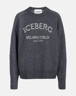 Women Iceberg Crew-neck Sweater With Logo