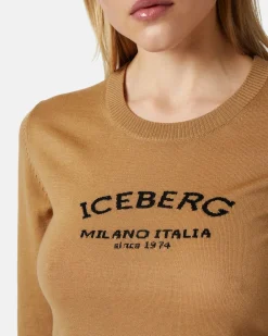 Women Iceberg Crew-neck Sweater With Logo