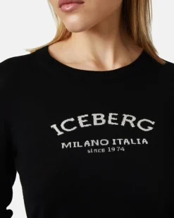Women Iceberg Crew-neck Sweater With Logo