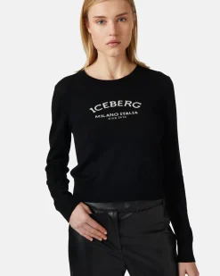 Women Iceberg Crew-neck Sweater With Logo