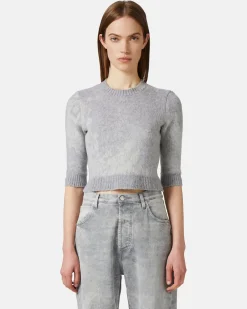 Women Iceberg Crew-neck Sweater With Snake-effect Design