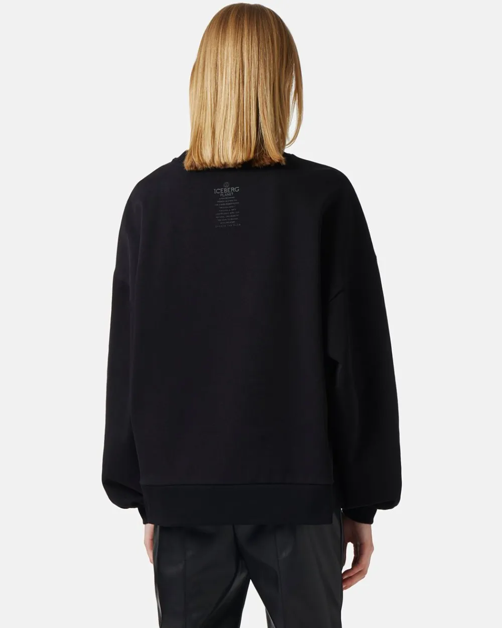 Women Iceberg Crew-neck Sweatshirt In Technical Cotton