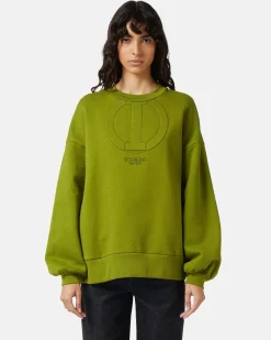 Women Iceberg Crew-neck Sweatshirt In Technical Cotton