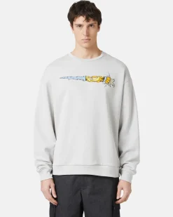 Iceberg Crewneck Sweatshirt With Garfield Print