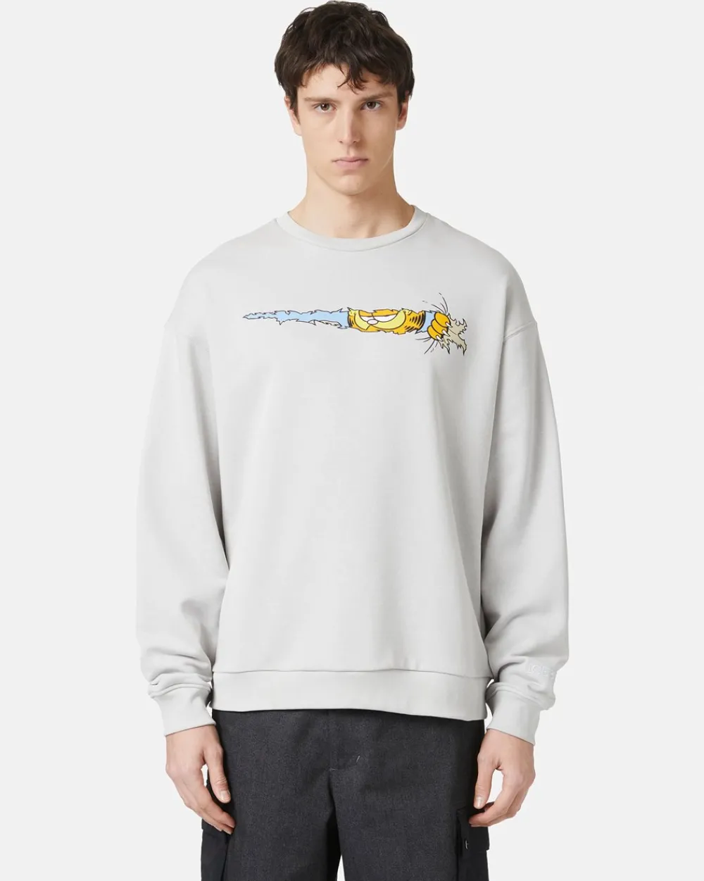 Iceberg Crewneck Sweatshirt With Garfield Print
