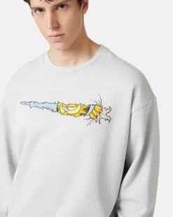 Iceberg Crewneck Sweatshirt With Garfield Print