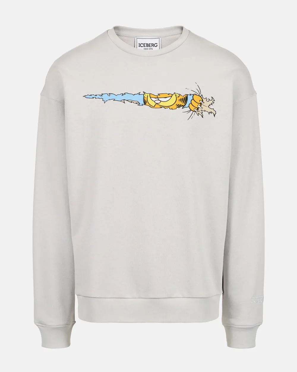 Iceberg Crewneck Sweatshirt With Garfield Print