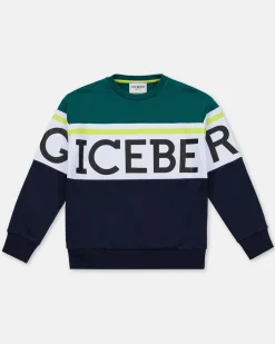 Kids/BOY Iceberg Crewneck Sweatshirt With Junior Collection Logo