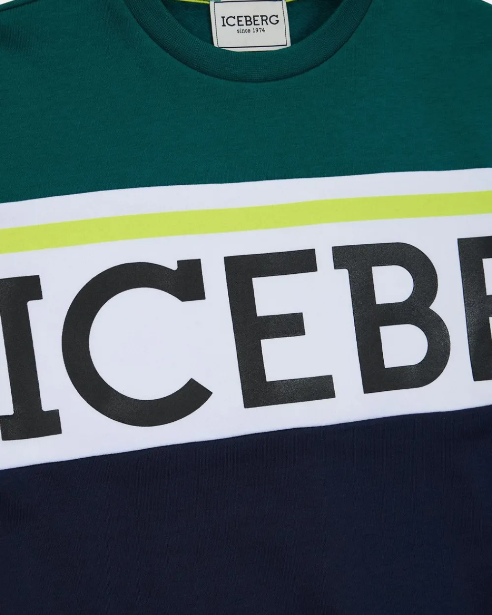 Kids/BOY Iceberg Crewneck Sweatshirt With Junior Collection Logo