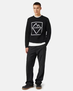 Iceberg Crew-neck Wool Blend Sweater
