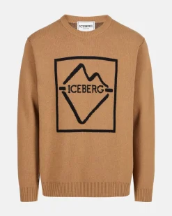 Iceberg Crew-neck Wool Blend Sweater
