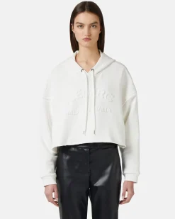 Women Iceberg Cropped Sweatshirt With Hood