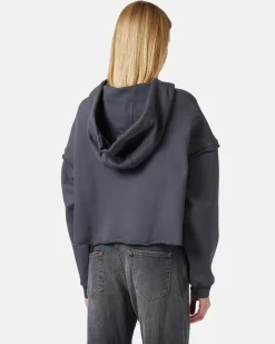 Women Iceberg Cropped Sweatshirt With Hood