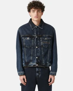 Iceberg Denim Jacket With Vintage Treatment