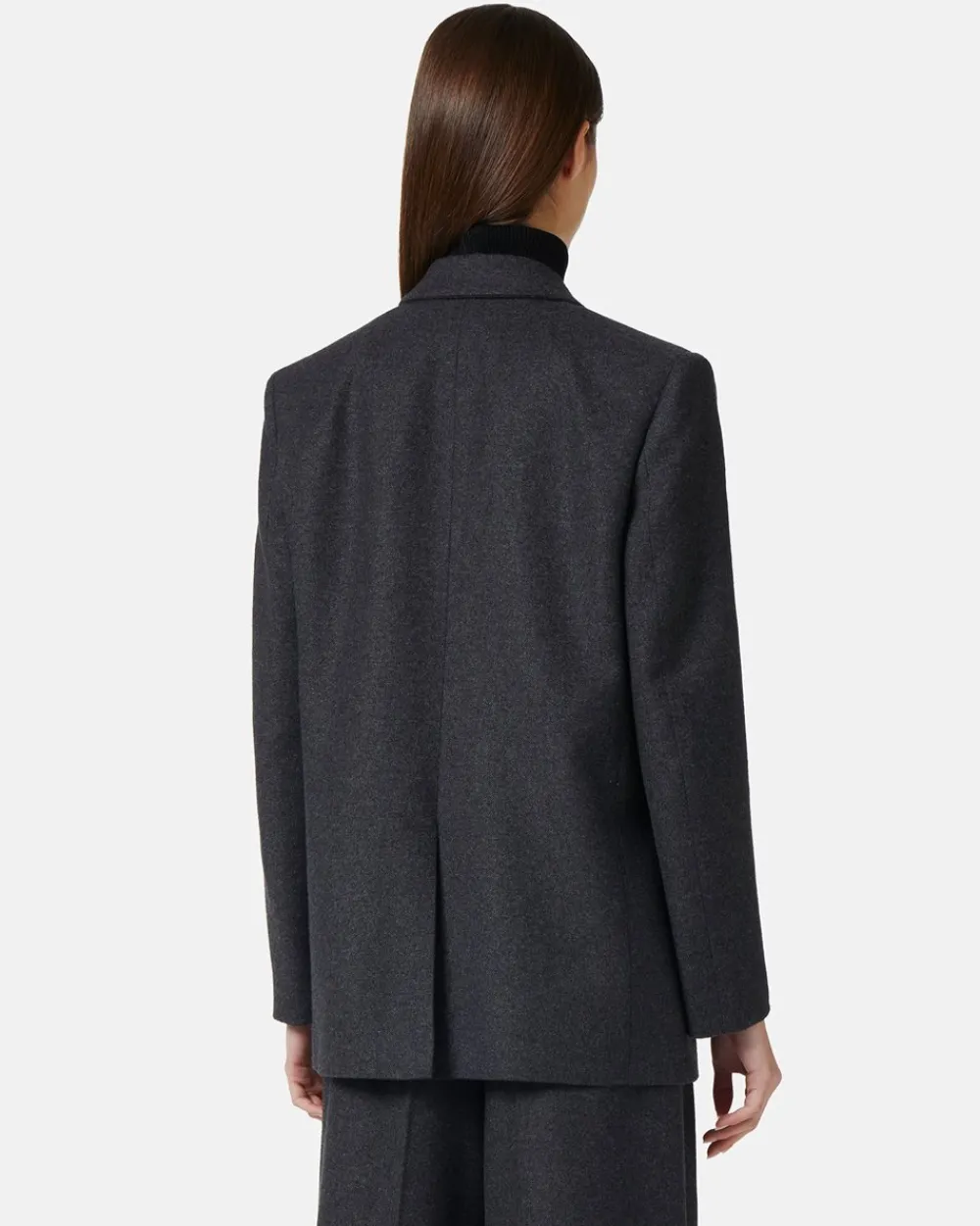 Women Iceberg Double Jacket In Melange Flannel