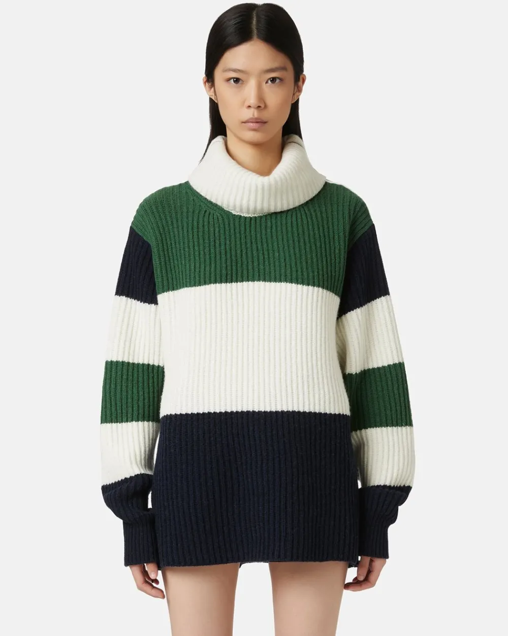 Women Iceberg English Knit Wool Blend Turtleneck