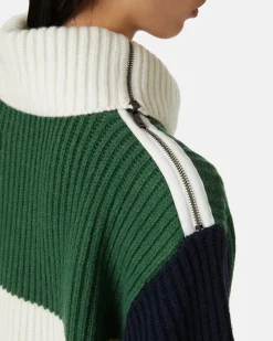 Women Iceberg English Knit Wool Blend Turtleneck