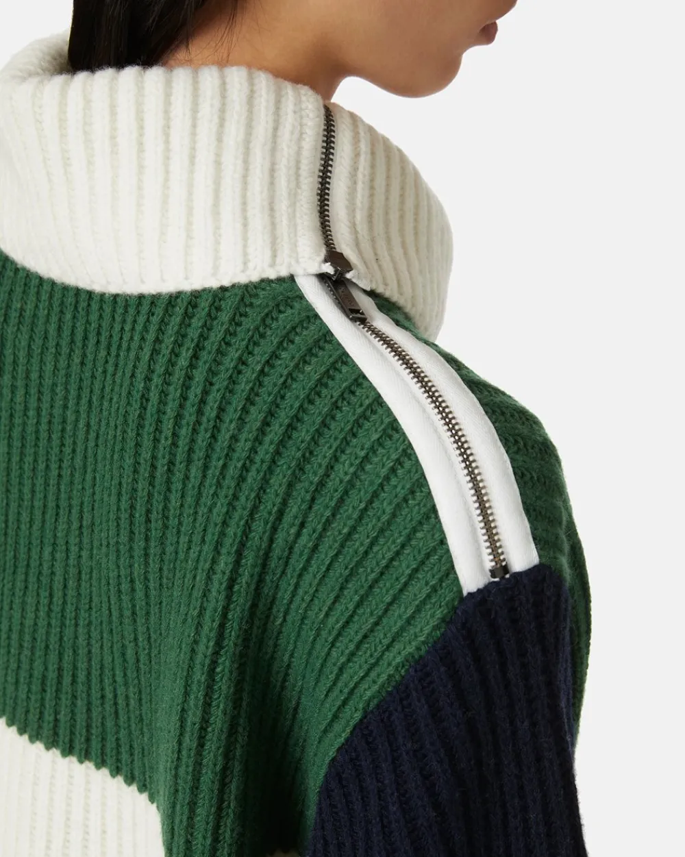 Women Iceberg English Knit Wool Blend Turtleneck