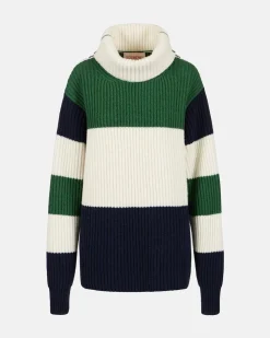 Women Iceberg English Knit Wool Blend Turtleneck