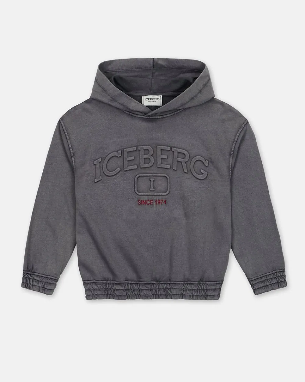 Kids/BOY Iceberg Faded Gray Sweatshirt With Hood And Logo