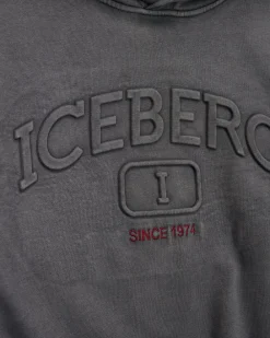 Kids/BOY Iceberg Faded Gray Sweatshirt With Hood And Logo