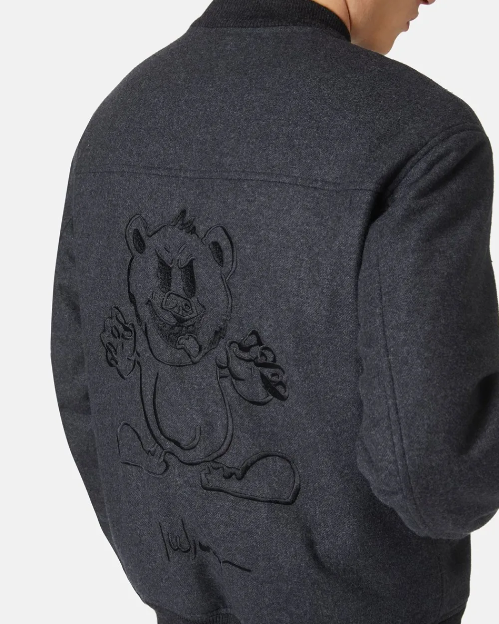 Iceberg Flannel Jacket With Embroidered Bear