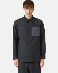 Iceberg Flannel Shirt With Technical Details