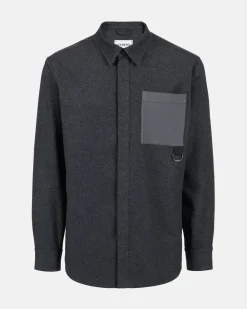 Iceberg Flannel Shirt With Technical Details