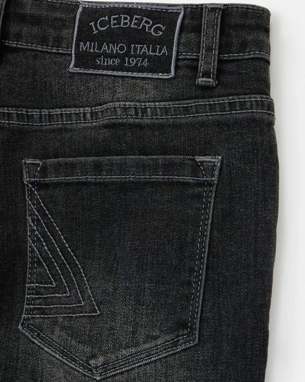 Kids/BOY Iceberg Gray Stonewashed 5-pocket Jeans