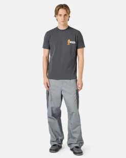 Iceberg Grey Slim-fit T-shirt In Sustainable Stretch Jersey With Garfield Print And Logo