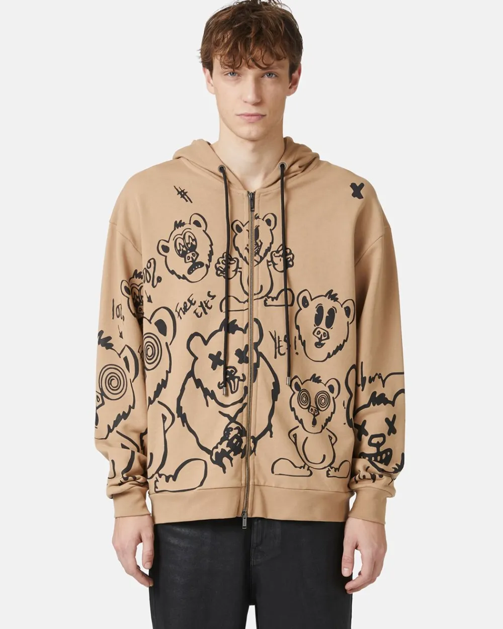 Iceberg Hooded Sweatshirt With Bear Print