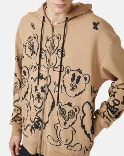 Iceberg Hooded Sweatshirt With Bear Print