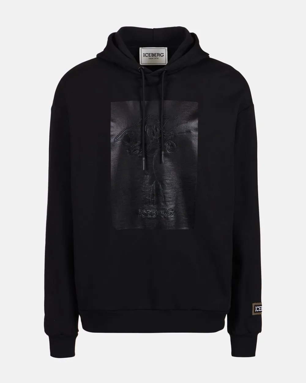 Iceberg Hooded Sweatshirt With Rubberized Print