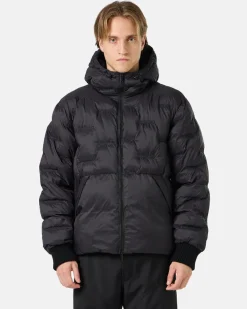 Iceberg Imitation Down Nylon Jacket With Allover Embroidery And Central Zip