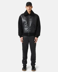 Iceberg Jacket In Eco-sheepskin And Knit
