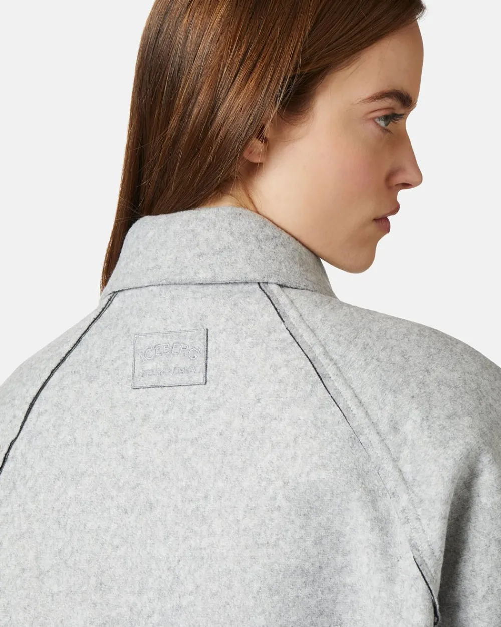 Women Iceberg Jacket With Hood In Double Technical Cloth