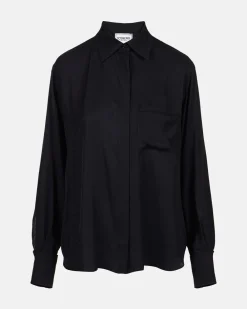 Women Iceberg Jacquard Viscose Shirt With Snake Design