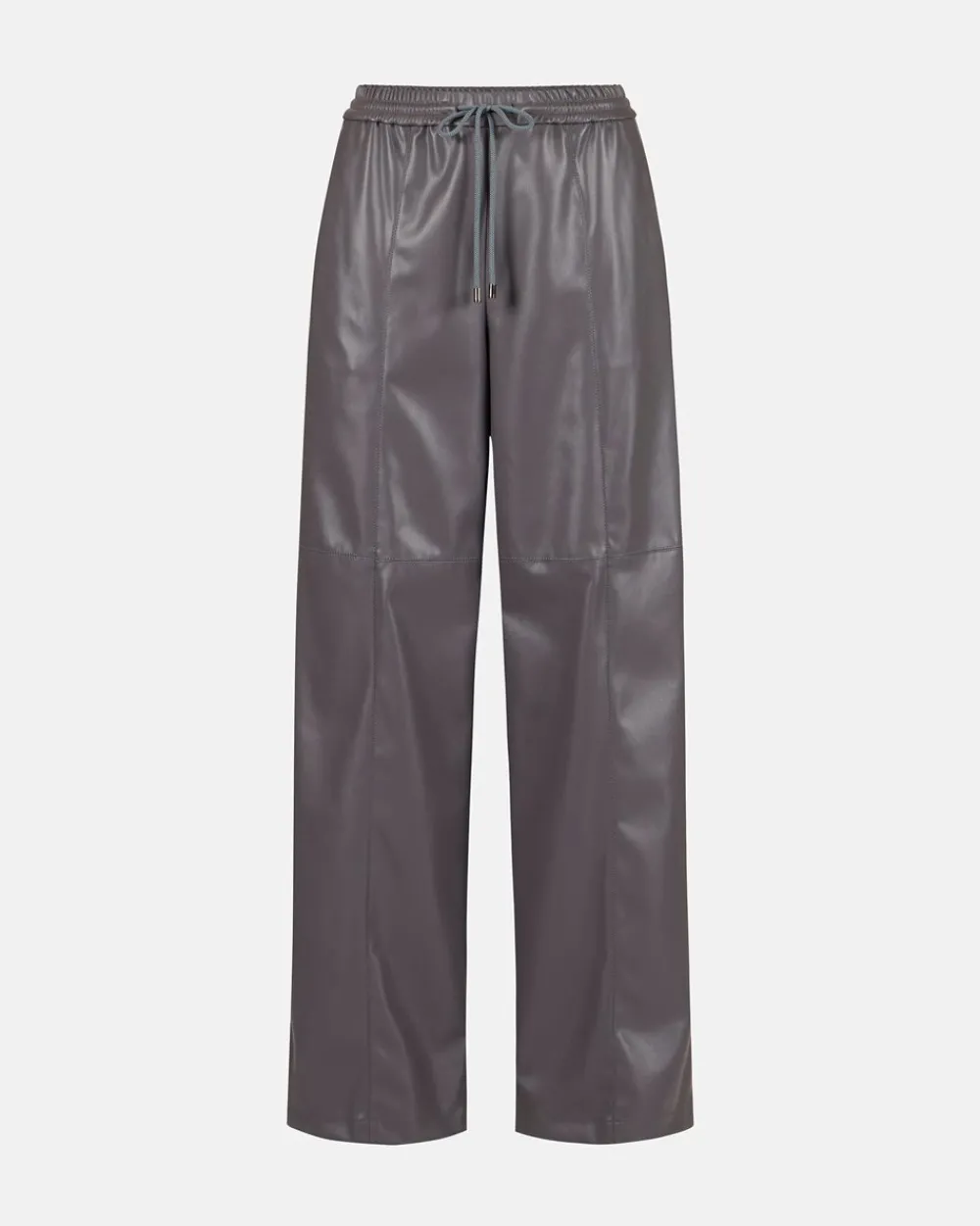 Women Iceberg Joggers Fit Trousers In Faux Leather