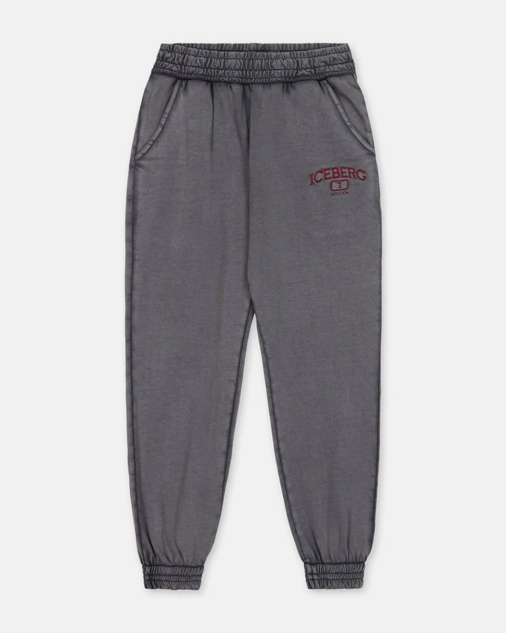 Kids/BOY Iceberg Junior Collection Gray Washed Fleece Trousers