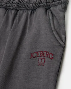 Kids/BOY Iceberg Junior Collection Gray Washed Fleece Trousers