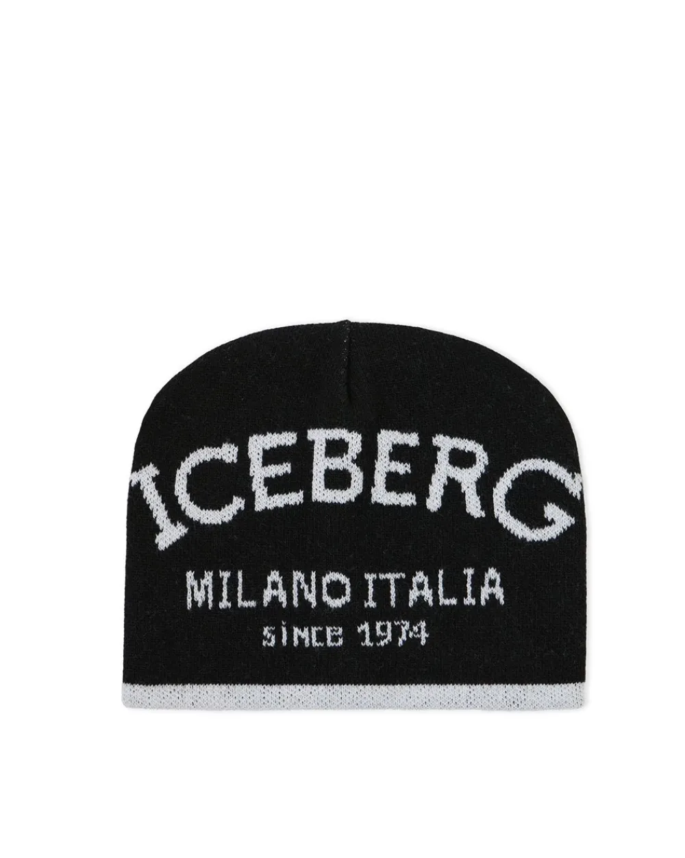 Iceberg Knitted Hat In Carded Wool Blend