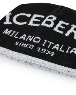Iceberg Knitted Hat In Carded Wool Blend