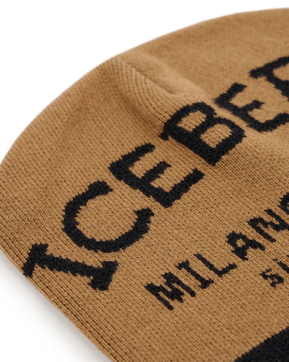 Iceberg Knitted Hat In Carded Wool Blend