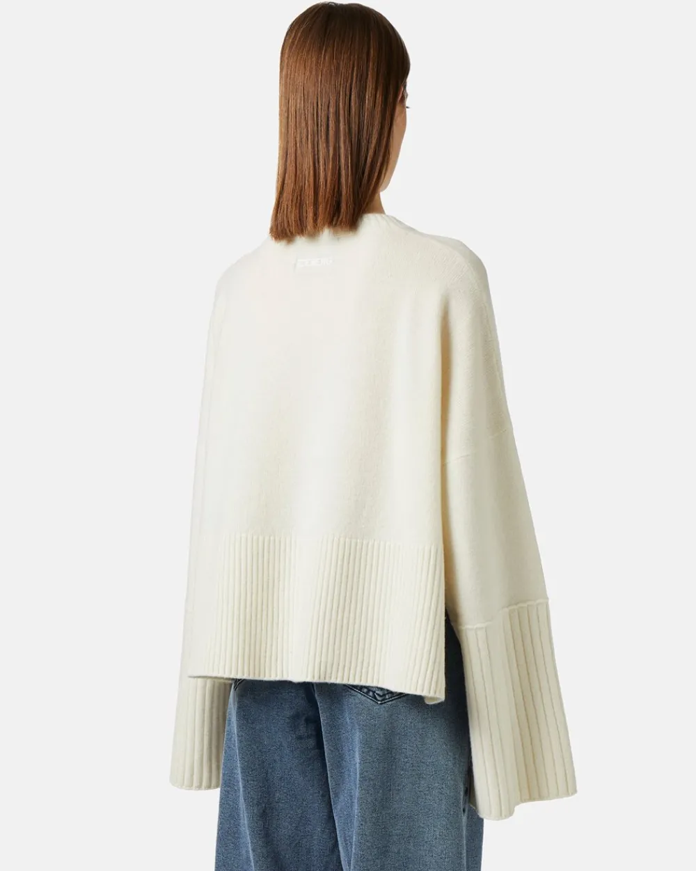 Women Iceberg Large Wool Crewneck Sweater