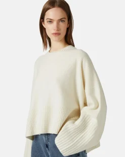 Women Iceberg Large Wool Crewneck Sweater