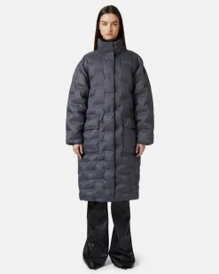 Women Iceberg Long Down Jacket With Real Down Hood