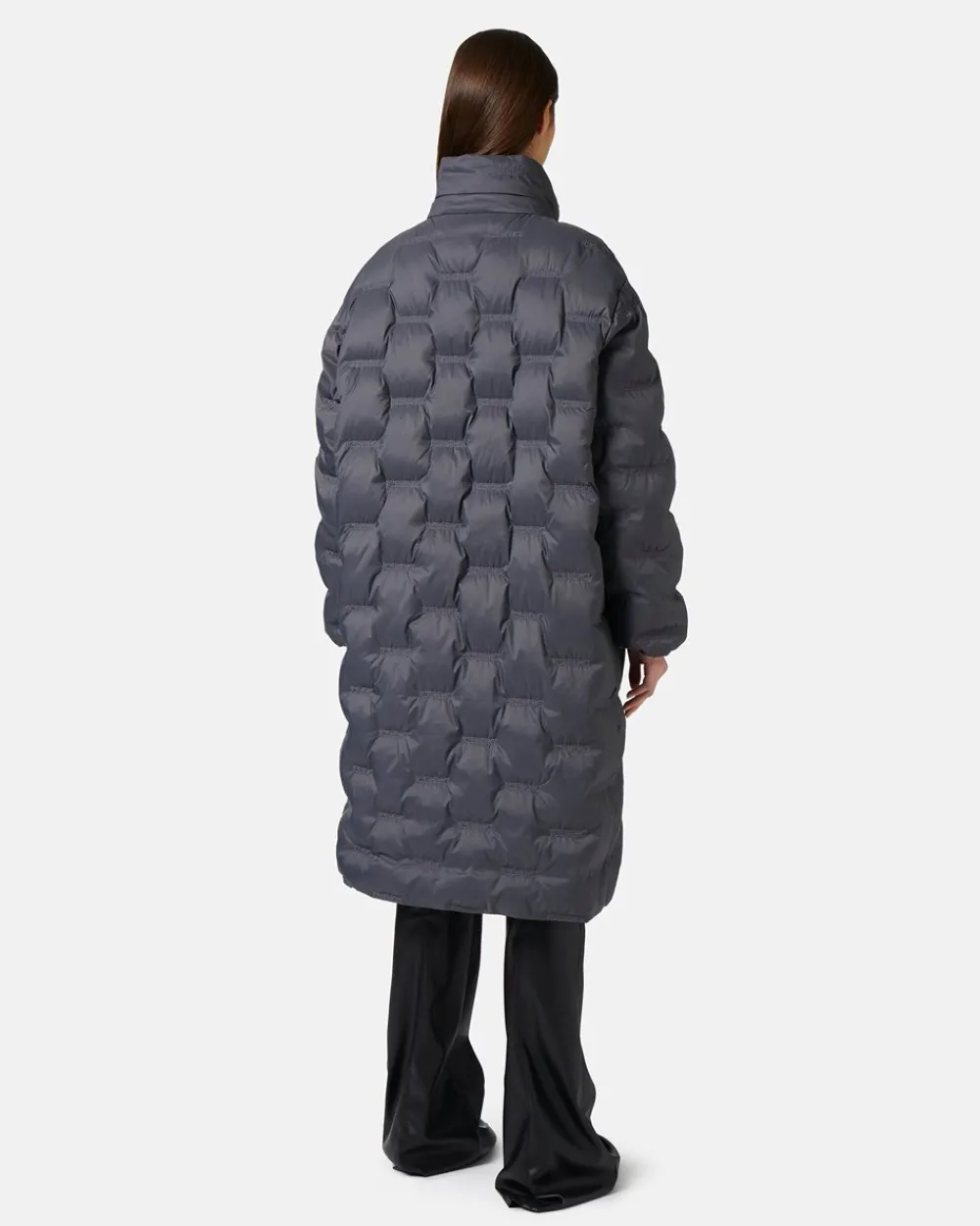 Women Iceberg Long Down Jacket With Real Down Hood